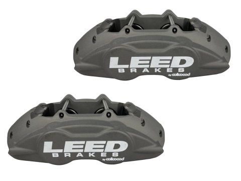 LEED Brakes Front Disc Brake Conversion Kits CC0005RKX Caliper & Rotor Upgrade Kit, Max Grip Lite Caliper, Pad and Hose Kit w/ cross drilled and slot rotors Anodized; Mustang 64-67 thumbnail 5