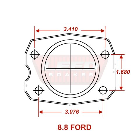 LEED Brakes Rear Disc Brake Conversion Kits for 1979-1986 CAPRI, MUSTANG - RC0012 Kit, Drum to Conversion, Single Piston, Solid Surface Vented Rotors, 5-Lug, Zinc Plated Calipers, Ford, Kit thumbnail 1