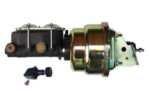 LEED Brakes Master Cylinder and Brake Booster Combos 1K105 7 in. Booster, Zinc, Firewall Mount, Dual Bowl Cylinder, Cast iron, Natural, Adjustable Proportioning Valve, Disc/Drum or Disc/Disc, Kit thumbnail 6