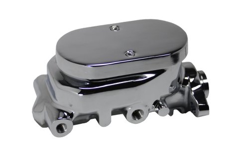 LEED Brakes Master Cylinder and Brake Booster Combos 2N6B4 8 in. Booster, Chrome, Firewall Mount, Dual Bowl Cylinder, Aluminum, Chrome, Non-Adjustable Proportioning Valve, Disc/Disc, Kit thumbnail 5