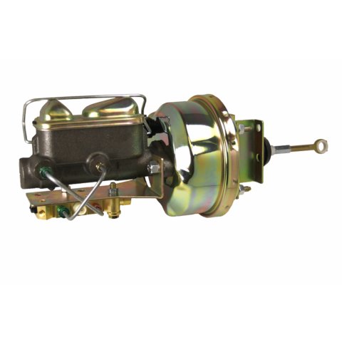 LEED Brakes Master Cylinder and Brake Booster Combos for 1964-1966 MUSTANG - 5H473 7 in. Booster, Zinc, Firewall Mount, Dual Bowl Cylinder, Cast iron, Natural, Non-Adjustable Proportioning Valve, Disc/Disc, Kit thumbnail 2