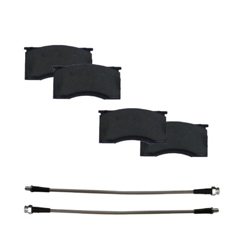 LEED Brakes MaxGrip Lite Caliper Upgrade Kits BCC0005 Kit, Max Grip Caliper, Pad and Hose Kit, Aluminum, Black, Ford, Each thumbnail 1