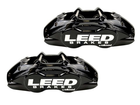 LEED Brakes MaxGrip Lite Caliper Upgrade Kits BCC0005 Kit, Max Grip Caliper, Pad and Hose Kit, Aluminum, Black, Ford, Each thumbnail 2
