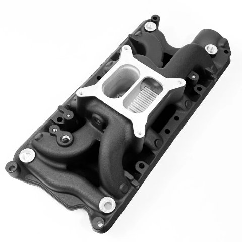 Professional Products CrossWind Intake Manifolds 54042 Manifold, CrossWind, Carbureted, Aluminum, Black, Ford, Small Block, Each thumbnail 2