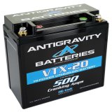Antigravity Batteries Special Voltage VTX-20 Lithium AG-VTX-20-L Batteries, Battery, Starting, 16 V, 500 Cold Cranking Amps, Top Terminals, Negative Terminal Is On the Left Side, Each thumbnail 1