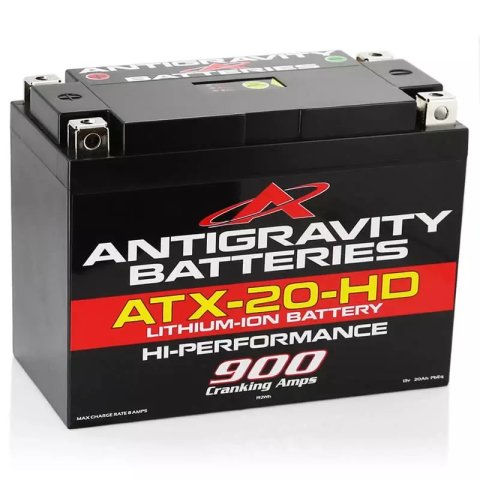 Antigravity Batteries Re-Start AG-ATX20-HD Batteries, Battery, Starting, 12 V, Lithium, 780 amps, Top and Side Terminals, Arctic Cat, Buell, Harley-Davidson®, Indian, Kawasaki, Each thumbnail 4