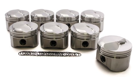 SRP Big Block Chevy Small Dome Profile Pistons 212134 Pistons, Forged, Dome, 4.310 in. Bore, 1/16 in., 1/16 in., 3/16 in. Ring, Chevy, Block, Set of 8 thumbnail 9