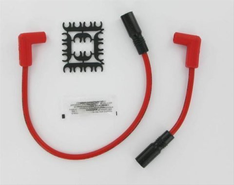 ACCEL Motorcycle 8mm S/S Custom Fit Ignition Wire Sets 171110R Spark Plug Wires, S/S, 8mm, Red Wire, Spiral Core, Harley-Davidson®, Pair thumbnail 2