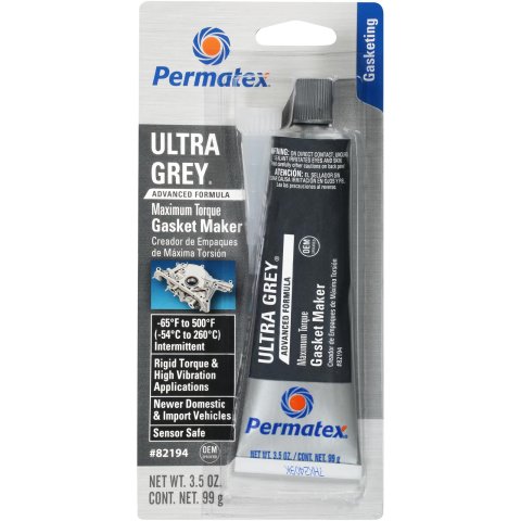 Permatex Ultra Grey RTV Silicone Gasket Maker 82194 599BR "Ultra Grey" thumbnail 1