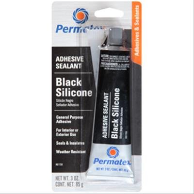 Permatex Black Silicone Adhesive Sealant 81158 Sealant, RTV, Silicone, Black, Non-Gasket Applications, 3.0 oz., Each thumbnail 2