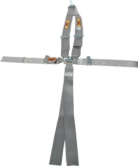 RCI Platinum Series Racing 5-Point Harness 9211PL Harness, Complete, Latch, V-Type, Bolt-In, Floor/Roll Bar Mount, Platinum, Each thumbnail 3