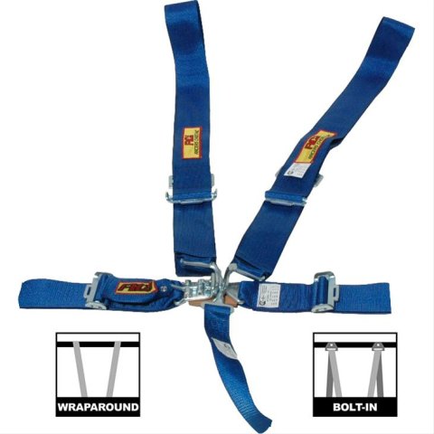 RCI Latch Release 5-Point Harness 9210C Harness, Complete, Latch, Individual-Type, Bolt-In, Wraparound, Floor/Roll Bar Mount, Blue, Each thumbnail 4