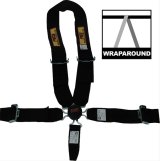 RCI Camlock 5-Point Harness 9411CD Harness, Complete, Camlock, U-Type Shoulder, Wraparound, Roll Bar Mount, Black, Each thumbnail 1