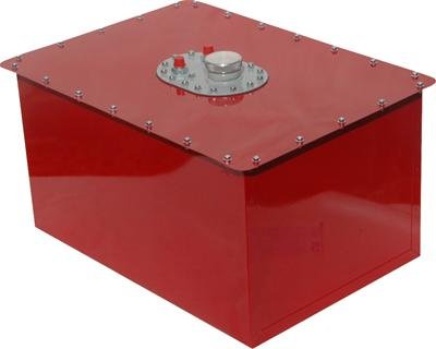RCI Standard Circle Track 22 Gallons Fuel Cell 1222C Cell, Steel with Plastic Bladder, Red Powdercoated, Gallons, Each thumbnail 1