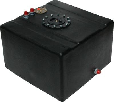 RCI Pro Street Flat Bottom Drag Race 12 Gallons Fuel Cell 1120S Cell, Plastic, Black, Gallons, 0-90 Ohm Sender, Each thumbnail 1