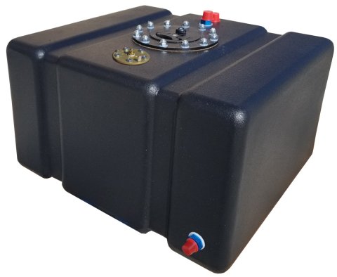 RCI Pro Street Flat Bottom Drag Race 12 Gallons Fuel Cell 1120S Cell, Plastic, Black, Gallons, 0-90 Ohm Sender, Each thumbnail 2