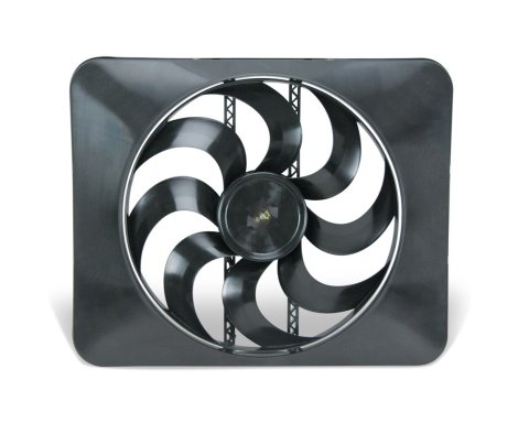 15 Inch 3,300 CFM Flex-A-Lite Black Magic Xtreme Series Electric Fan 104349 Fan, Extreme, Single, Puller, cfm, Plastic, Black, Dodge, 5.7L, Each thumbnail 1