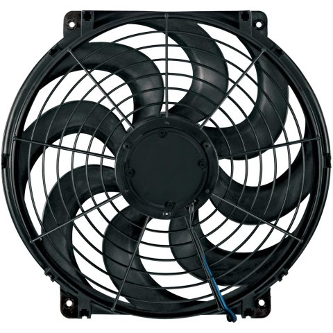 16 Inch 2,010 CFM Flex-A-Lite Syclone S-Blade Electric Fan 104354 Fan, 24 V, Single, cfm, in. Diameter, Black, Each thumbnail 1