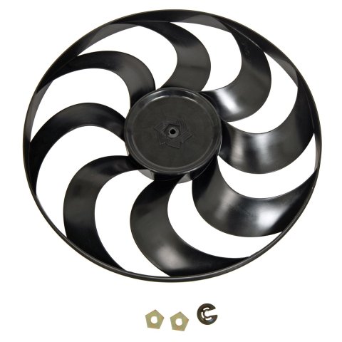 Flex-A-Lite Replacement Electric Fan Blades 108485 Blade, Replacement, Plastic, Black, 15 in. Diameter, 8 Blade, S Type, Each thumbnail 1
