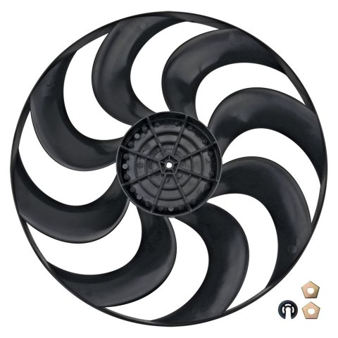 Flex-A-Lite Replacement Electric Fan Blades 108485 Blade, Replacement, Plastic, Black, 15 in. Diameter, 8 Blade, S Type, Each thumbnail 3
