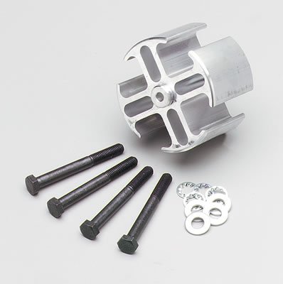 Flex-A-Lite Mechanical Fan Spacers 106883 Spacer, Aluminum, 2 in. Thick, 5/8 in. Pilot, Spacer, Bolts, Washers, AMC/GM, Kit thumbnail 2