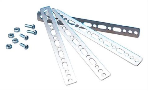 Flex-A-Lite Trimline Bracket Kits 108600 Fan Mounting Brackets, Aluminum, Natural, Kit thumbnail 1