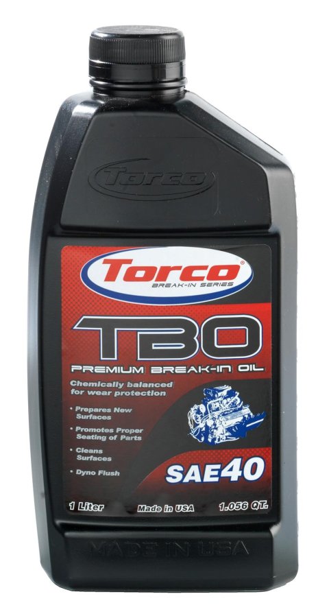 40 Torco TBO Premium Break-In Oil A100040CE Engine Oil, Oil, Petroleum Base, 40W, 1 Liter, Each thumbnail 1