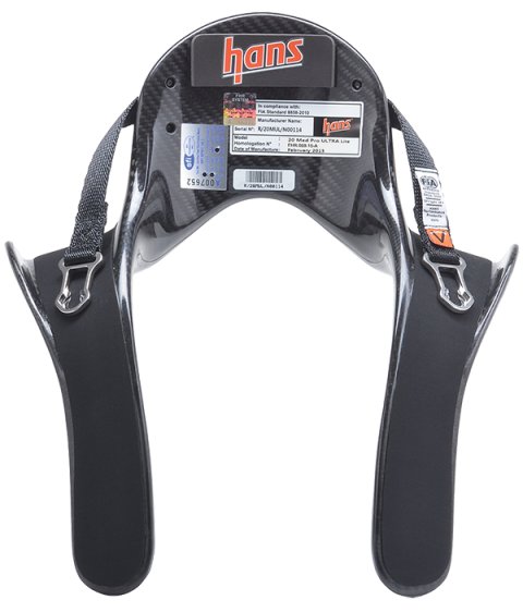 HANS Pro Ultra-Lite Series Devices DK1424642SFI Head and Neck Restraint System, Ultra-Lite, SA Helmet, Model 20L, Sliding Tether, Quick Click Anchor, SFI 38.1, Large, Each thumbnail 2