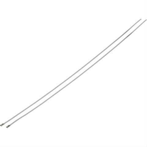 Heatshield Products Thermal-Tie Locking Ties 350033 Ties, Thermal-Tie, 1,800 degree F Rating, Stainless Steel, 3/16 in. Width, 33 in. Length, Pair thumbnail 1