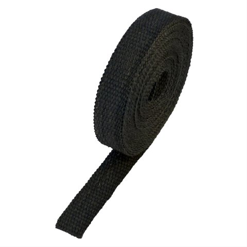 Heatshield Products Black Exhaust Wrap 321025 and Header Wrap, 1200 degrees F, Black, Fiberglass Composite, 1.0 in. Width, 25 ft. Length, Each thumbnail 1