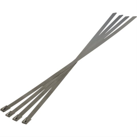 Heatshield Products Thermal-Tie Locking Ties 351005 Ties, Thermal-Tie, 1,800 degree F Rating, Stainless Steel, 5/16 in. Width, 14 in. Length, Set of 4 thumbnail 1