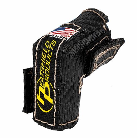 Heatshield Products Utili-Shield Connector Heat Shields 282049 Sleeve, Shield, Hook and Loop, 2,000 degrees F, 0.750 in. Diameter, Measures 1.75 in. On Each Side of the Bend, Each thumbnail 1