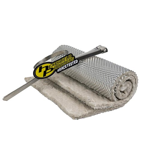 Heatshield Products Cat Armor Catalytic Converter Heat Shields 177095 Shield, Armor, Converter, 1,800 degrees F, 0.250 in. Thick, 8 in. Width, 12 in. Length, 6 Ties, Pair thumbnail 1