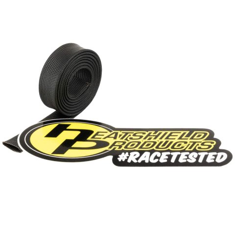 Heatshield Products Hot Rod Sleeves 204001 Heat Sleeve, Sleeve, Slip-on, Black, 1/4 in. Diameter, 2 ft. Length, Each thumbnail 1