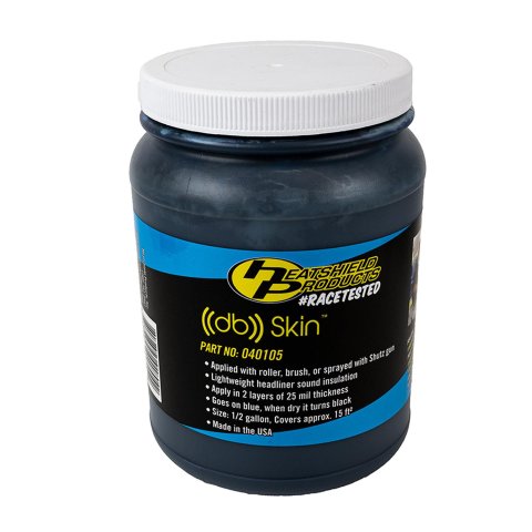 Heatshield Products db Skin Sound Deadener 040105 Deadening Coating, Deadener, 200 Degree Continuous Heat Protection, 15 sq. ft. Coverage, Sprayable or Brush-On, 64 oz., Each thumbnail 1