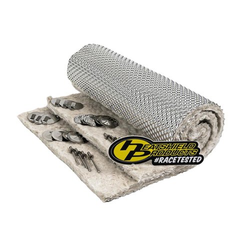 Heatshield Products Cat Armor Catalytic Converter Heat Shields 177097 Shield, Armor, Converter, 1,800 degrees F, 0.250 in. Thick, 8 in. Width, 12 in. Length, 12 Anchors, Pair thumbnail 2