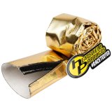 Heatshield Products Heat Sleeves 244112 Sleeve, - Reflective heat shield sleeve 1-1/2 id x 3 ft H&L seam- Cold Gold Sleeve shields up to 90 percent of radiant 1100F. thumbnail 4