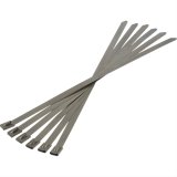 Heatshield Products Thermal-Tie Locking Ties 351003 Ties, Thermal-Tie, 1,800 degree F Rating, Stainless Steel, 5/16 in. Width, 10 in. Length, Set of 6 thumbnail 1
