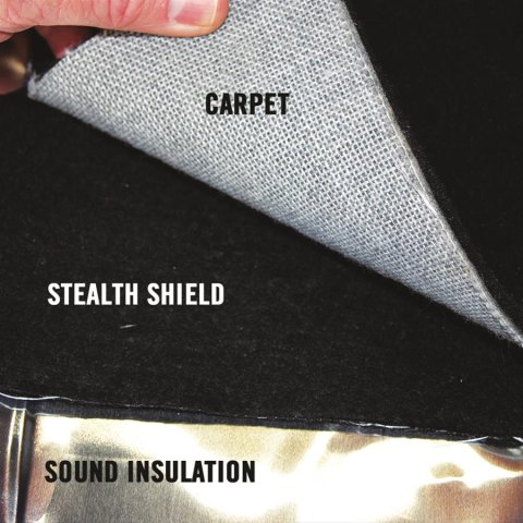 Heatshield Products Stealth Shields 810002 Heat Barrier and Sound Deadening Mats, Shield, Sound Deadener/Heat Barrier, 1,800 degrees F, 2,000 degrees F Intermittent, 48 x 53 in., Each thumbnail 5