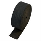 Heatshield Products Black Exhaust Wrap 324100 and Header Wrap, 1200 degrees F, Black, Fiberglass Composite, 4.0 in. Width, 100 ft. Length, Each thumbnail 1