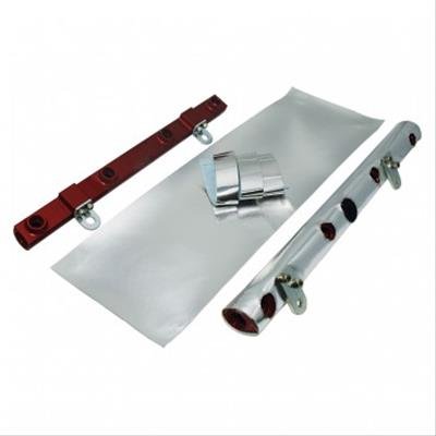 Heatshield Products Fuel Rail Heat Shields 700270 Barrier, Shields, 18.00 in. Length, 6.00 in. Width, Fiberglass, 2,000 Degree, Includes Cool Foil Tape, Each