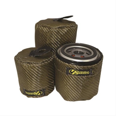 Heatshield Products Lava Oil Filter Heat Shields for 2015-2021 CHALLENGER, CHARGER - 504701 Shields, Canister Filter, rock, Natural, 3.70 in. Inside Diameter x 3.80 in. Tall, Each thumbnail 1