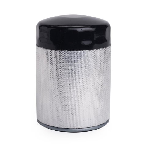 Thermo-Tec Oil Filter Heat Shields 13025 Shields, Canister Filter, Fiberglass/Silica, Silver, 4.00-5.00 in. Tall filters X 12 in, Long, Set of 4 thumbnail 2