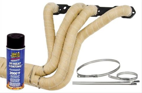 Thermo-Tec Exhaust Insulating Wrap Kits 19102 Wrap, Thermo-Tec, Natural, 2 in. width, 50 ft. Length, Coating, Snap Strap, Kit thumbnail 2