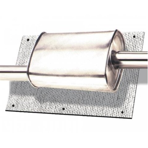 Thermo-Tec Muffler/Cat Heat Shields 16500 Shield, Muffer/Catalytic Converter, 2,000 F, Mylar Finish, 40 in. x 24 in., Mounting Fasteners, Each thumbnail 1