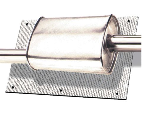Thermo-Tec Muffler/Cat Heat Shields 16500 Shield, Muffer/Catalytic Converter, 2,000 F, Mylar Finish, 40 in. x 24 in., Mounting Fasteners, Each thumbnail 3