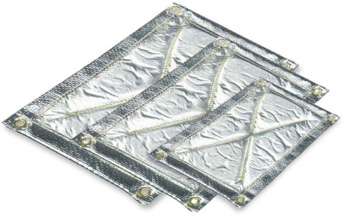 Thermo-Tec Competition Heat Terminator Floor Insulating Mats 16530 Protection, Mat, Floor, Silica Felt Center, Mylar Facing, Aluminum Facing,18 in. x 18 in.,Each thumbnail 2