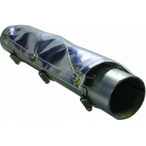 Thermo-Tec Clamp-On Pipe Heat Shields 11650 Exhaust Shield; Clamp On Exhaust Shield; 4 in. x 1 ft.; Incl. 3 in. Clamps, Each thumbnail 2