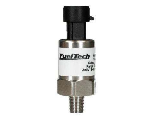 FuelTech Pressure Sensors 5005100451 Gauge Sending Unit, Pressure, Electrical, Thread-In, 1/8 in. NPT, 0-30 PSI, Stainless Steel, Each thumbnail 1