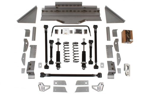 Detroit Speed QUADRALink Rear Suspension Kits 041733-DDS Four Link Kit, Double Adjustable Coilovers, 1964-70 Ford Mustang, No Axle Brackets, Kit